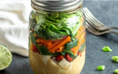 Peanut Lime Chicken – Jar Salad