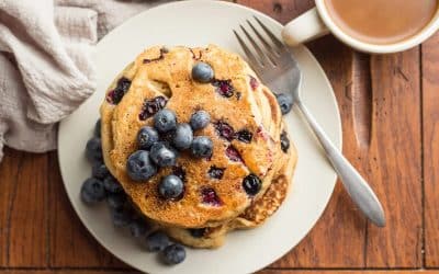 The BEST Blueberry Protein Pancakes