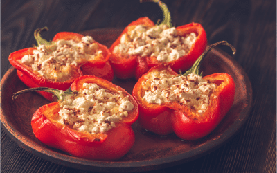 High Protein Stuffed Capsicums